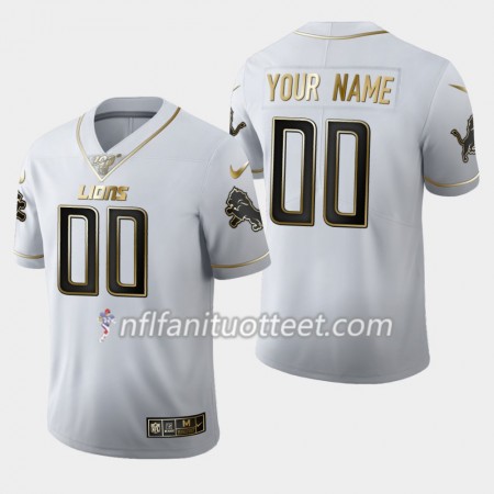 Miesten Detroit Lions NFL Pelipaita Custom Nike Valkoinen Golden Edition 100th